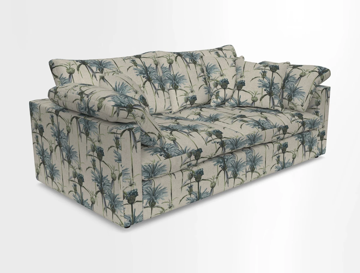 Big Softie Straight Arm 3 Seater Sofa in Sahara Chalk