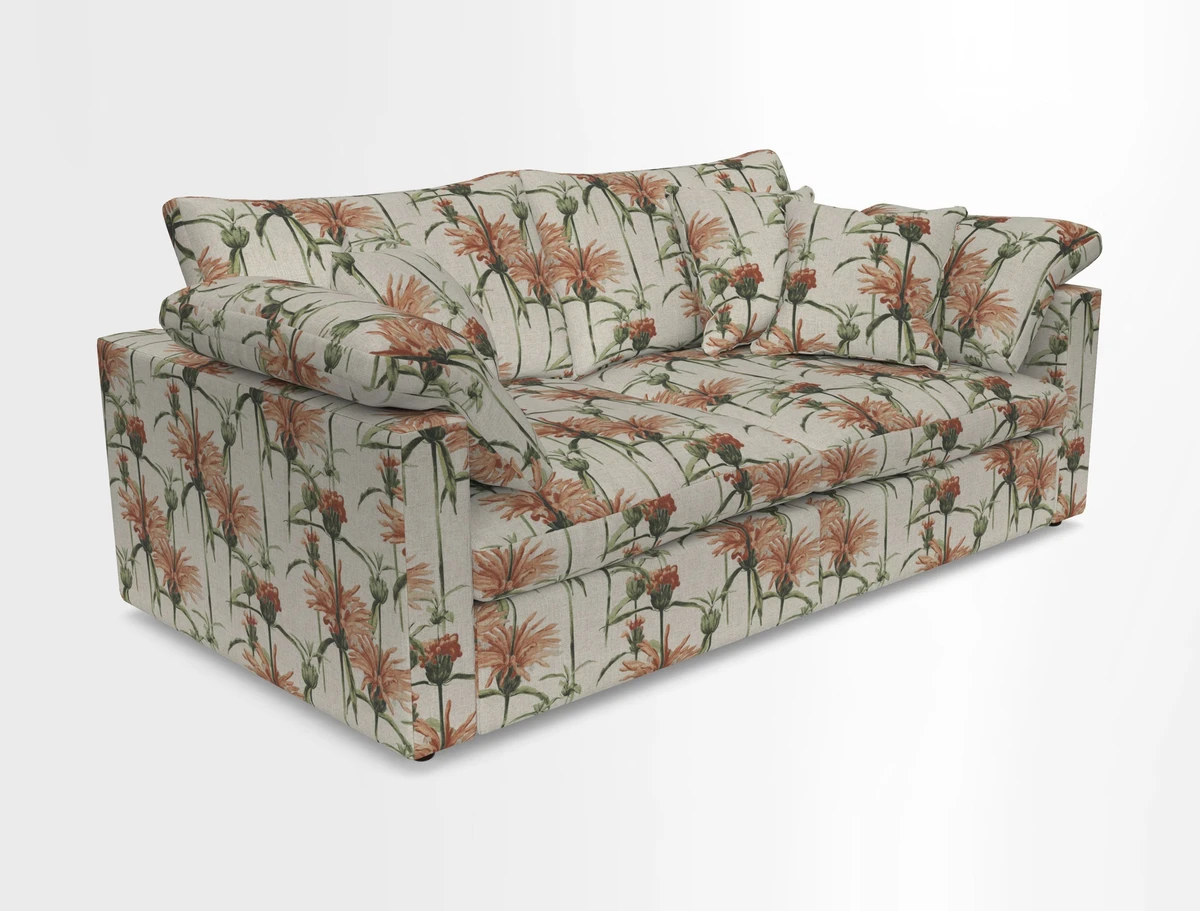 Big Softie Straight Arm 3 Seater Sofa in Sahara Chalk