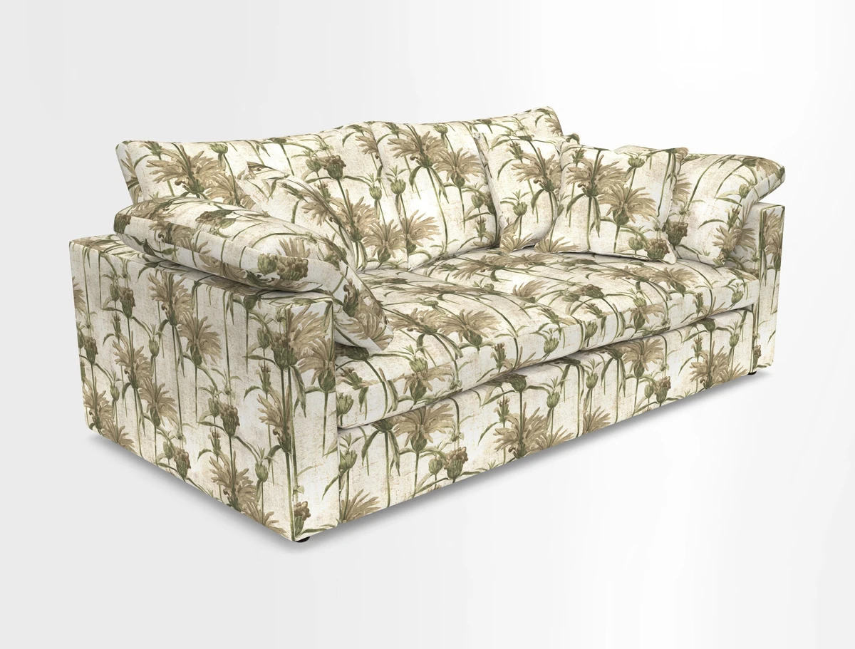 Big Softie Straight Arm 3 Seater Sofa in Sahara Chalk