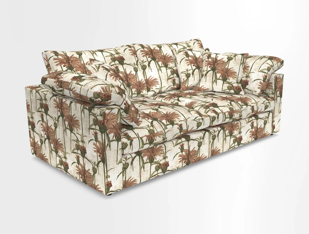 Big Softie Straight Arm 3 Seater Sofa in Sahara Chalk