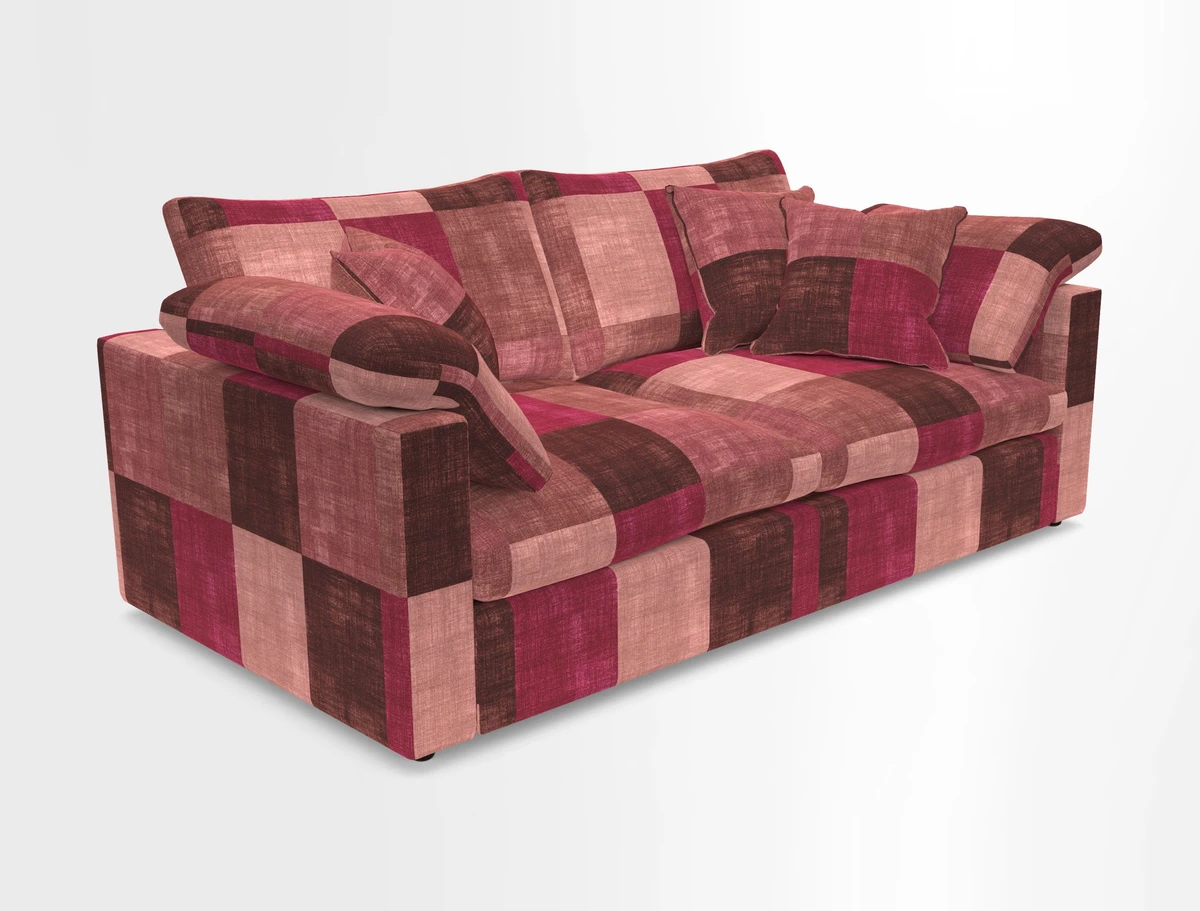 Big Softie Straight Arm 3 Seater Sofa in Sahara Chalk