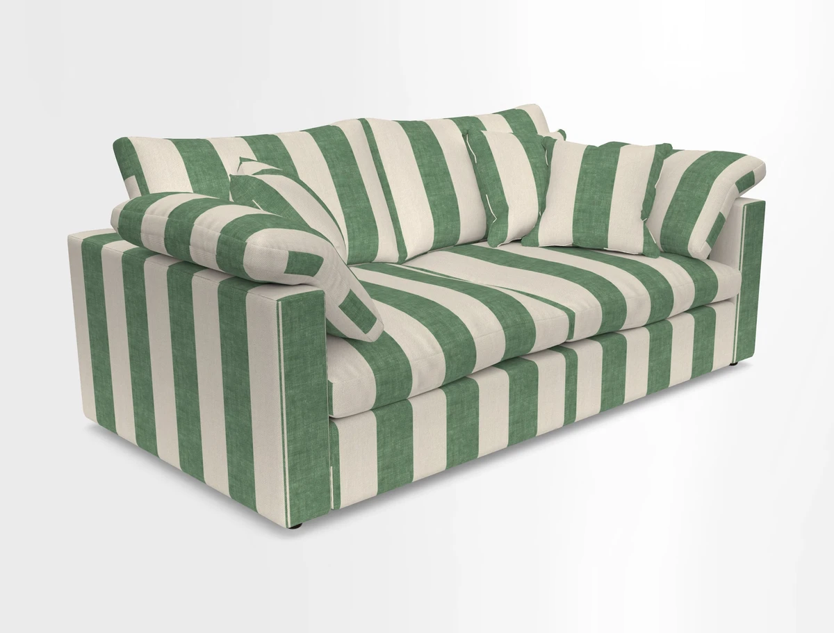 Big Softie Straight Arm 3 Seater Sofa in Sahara Chalk