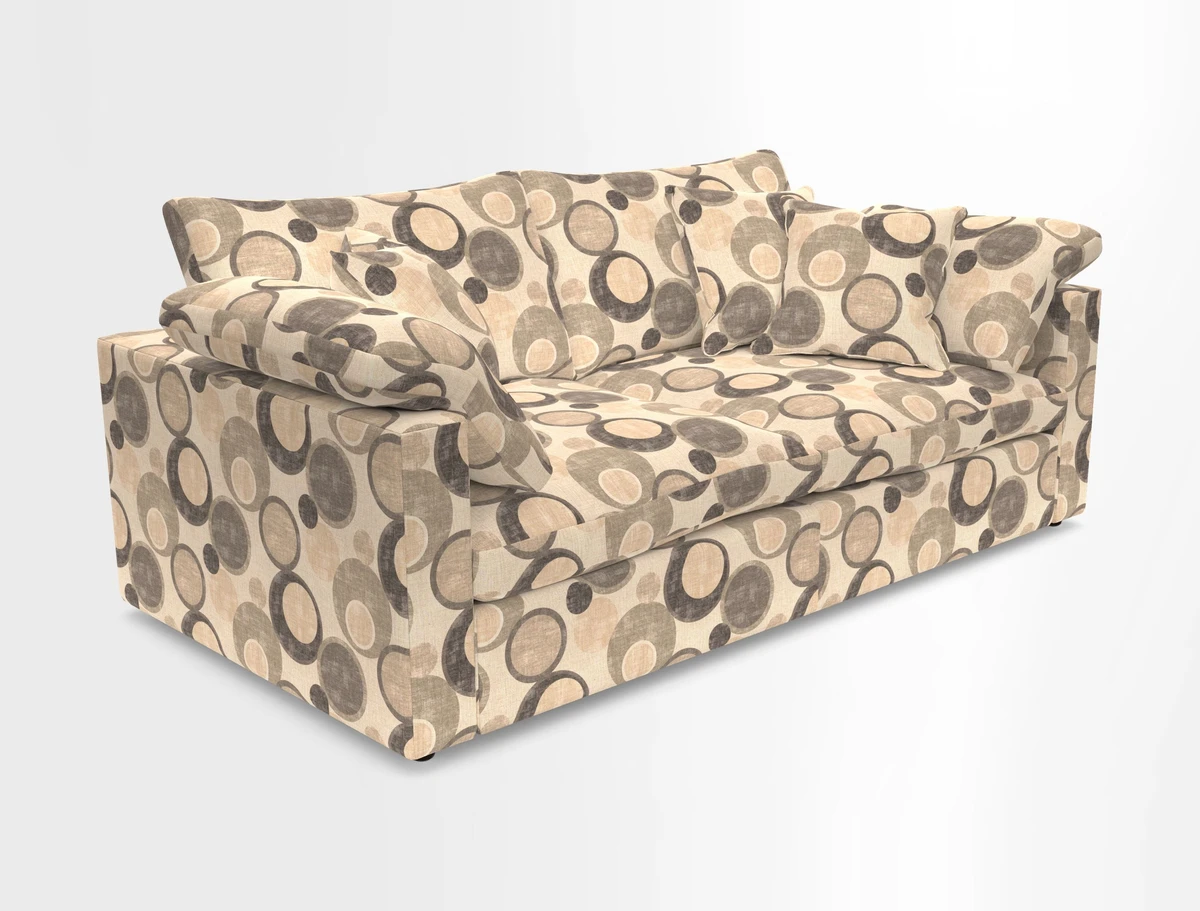 Big Softie Straight Arm 3 Seater Sofa in Sahara Chalk