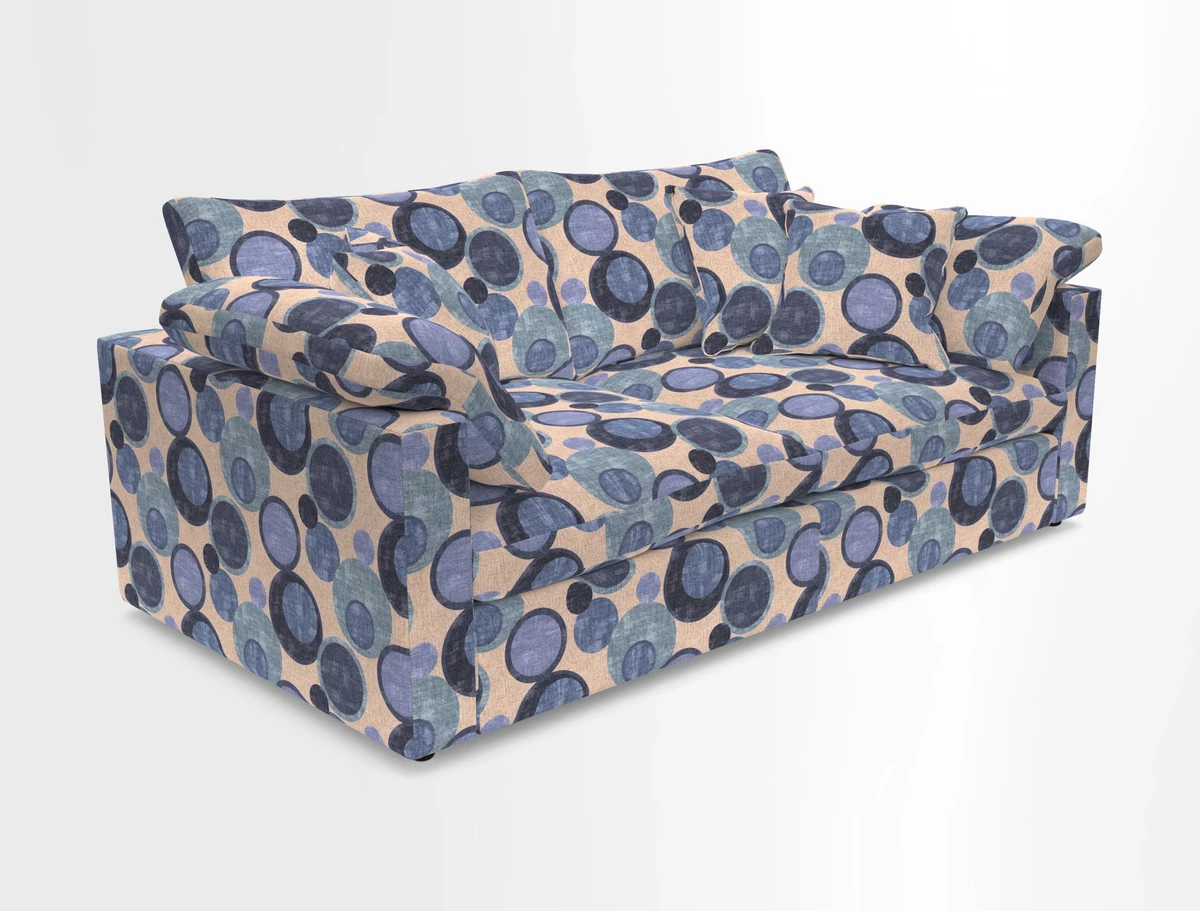 Big Softie Straight Arm 3 Seater Sofa in Sahara Chalk