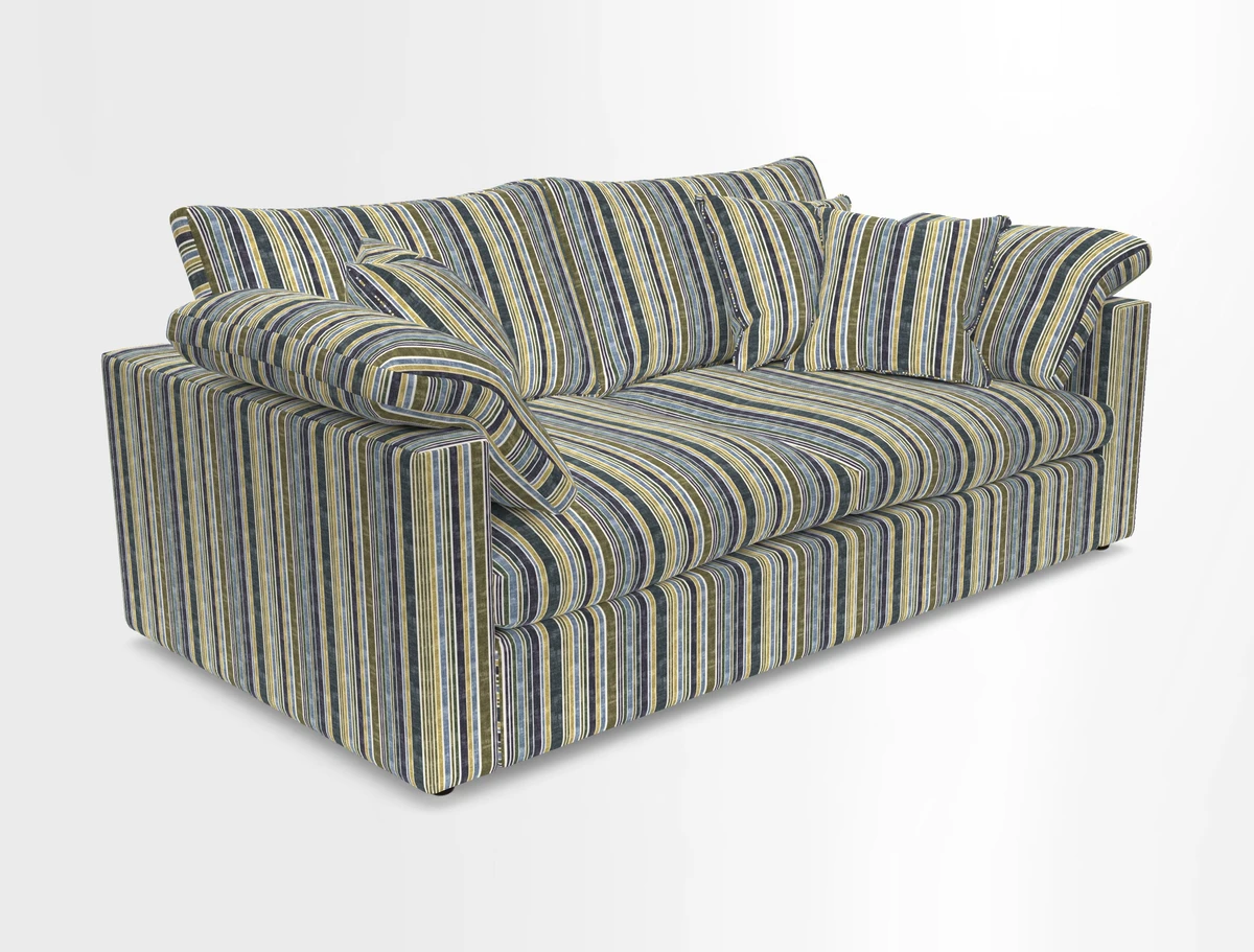 Big Softie Straight Arm 3 Seater Sofa in Sahara Chalk