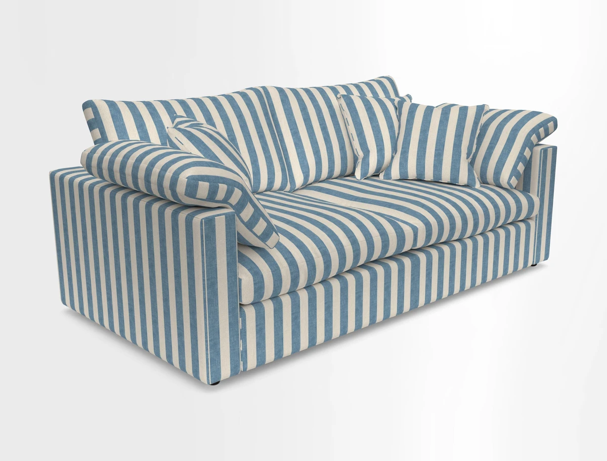 Big Softie Straight Arm 3 Seater Sofa in Sahara Chalk