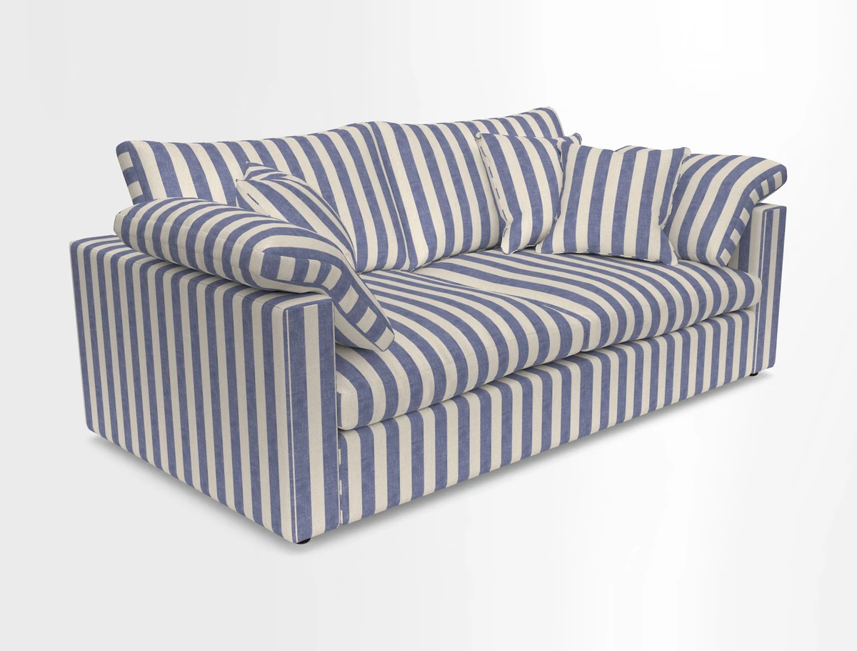 Big Softie Straight Arm 3 Seater Sofa in Sahara Chalk