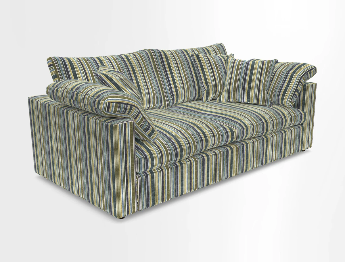 Big Softie Straight Arm 3 Seater Sofa in Sahara Chalk