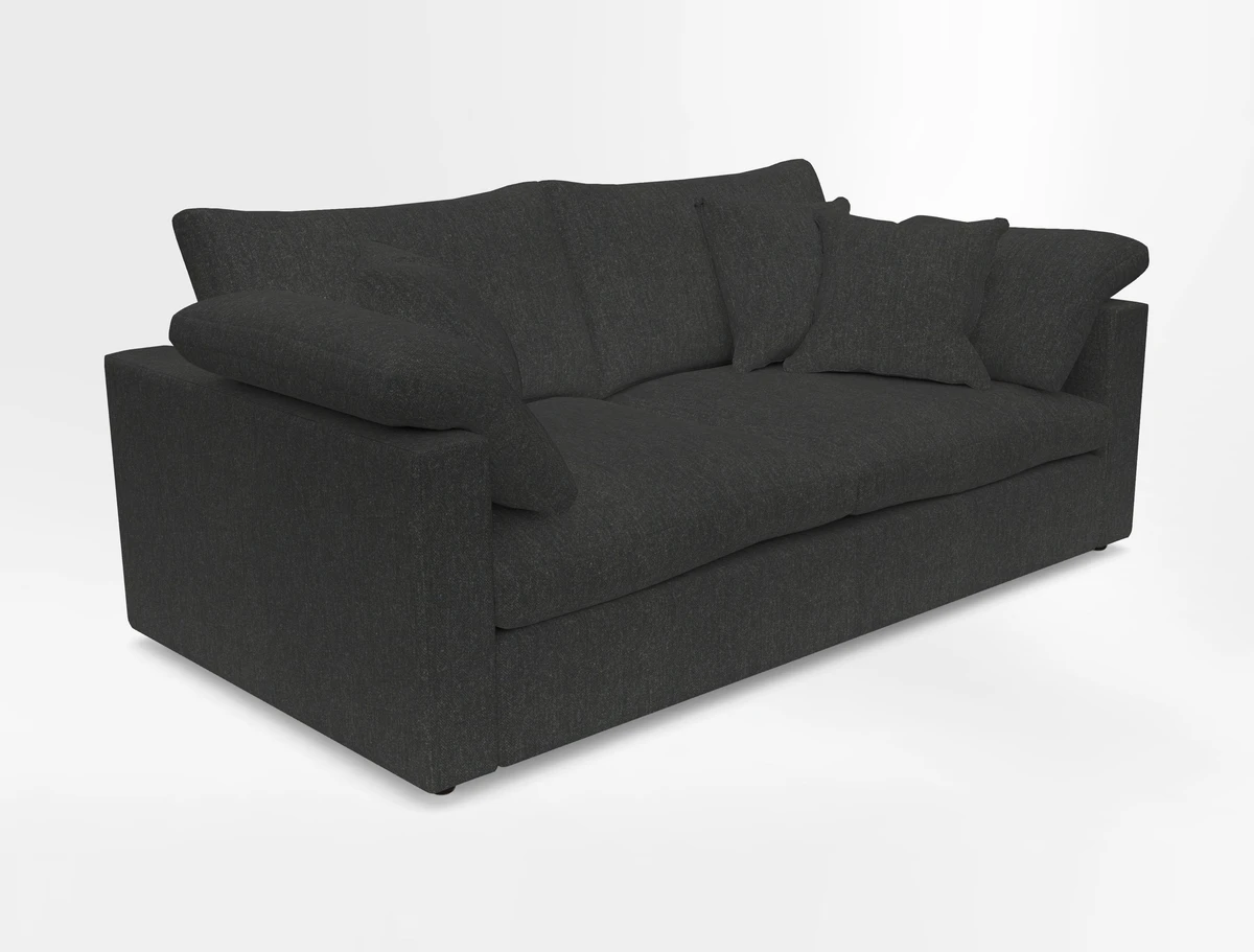Big Softie Straight Arm 3 Seater Sofa in Sahara Chalk