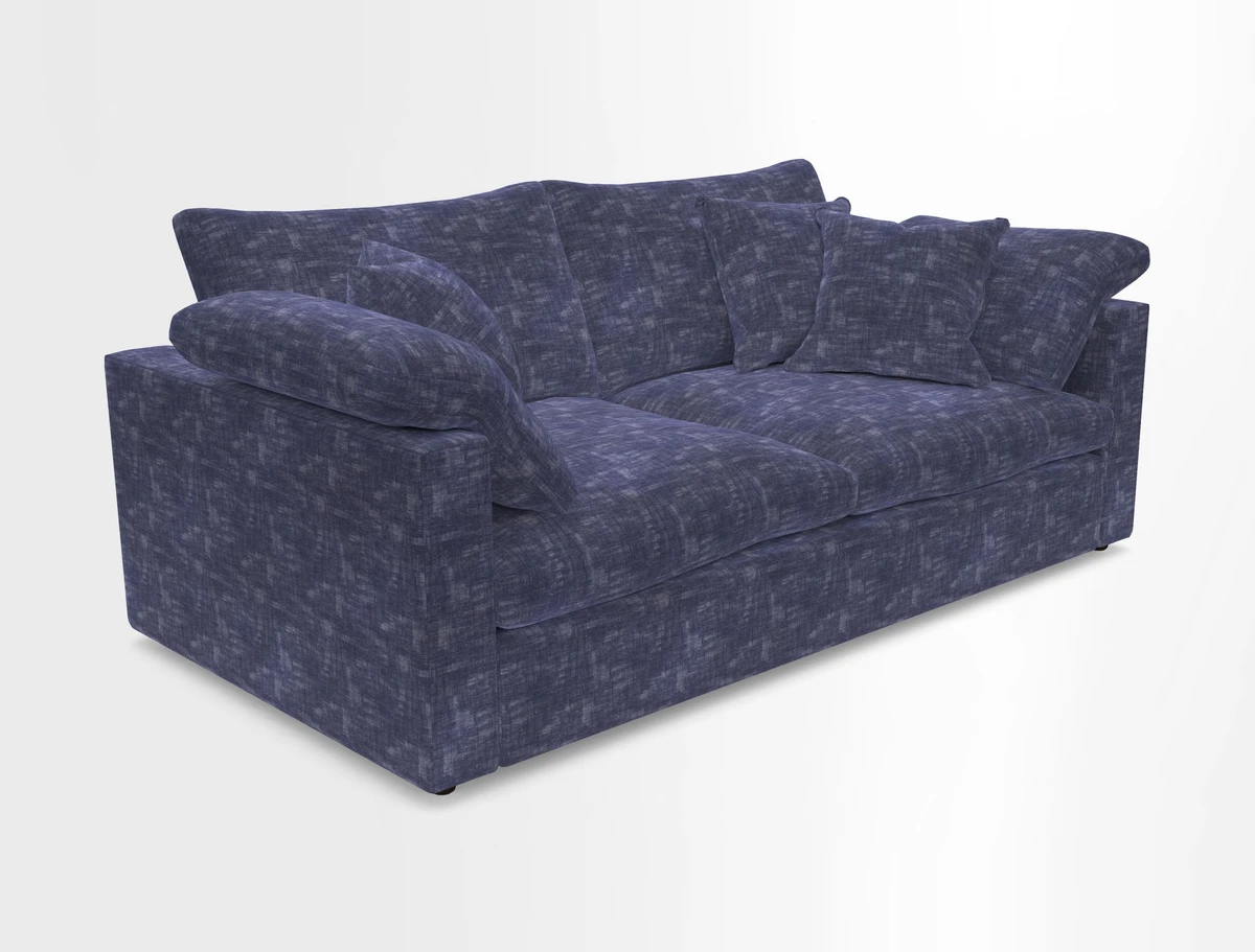 Big Softie Straight Arm 3 Seater Sofa in Sahara Chalk