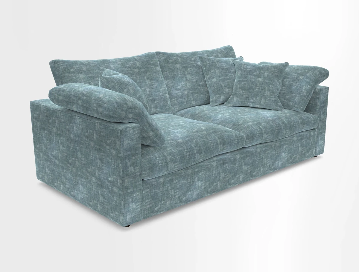 Big Softie Straight Arm 3 Seater Sofa in Sahara Chalk
