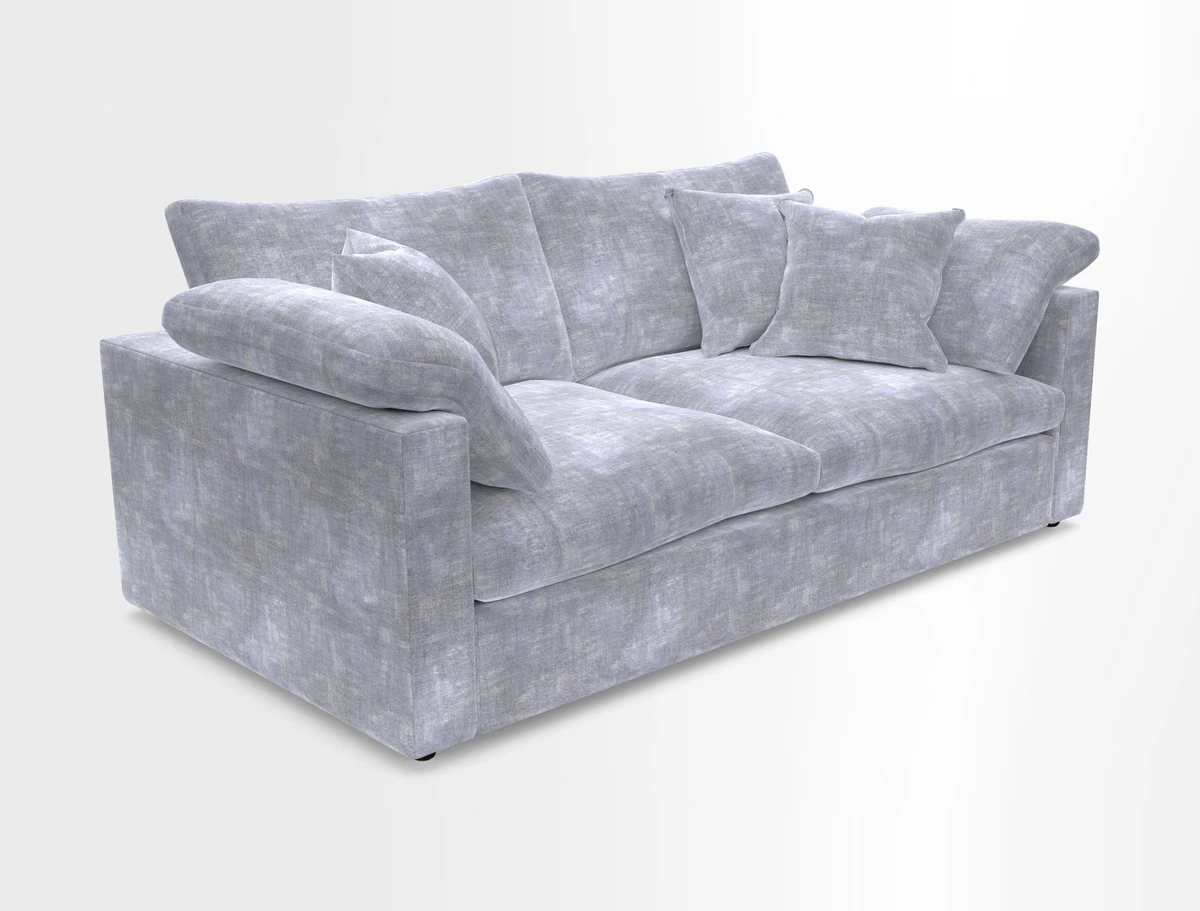 Big Softie Straight Arm 3 Seater Sofa in Sahara Chalk