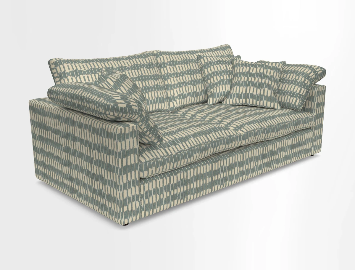 Big Softie Straight Arm 3 Seater Sofa in Sahara Chalk