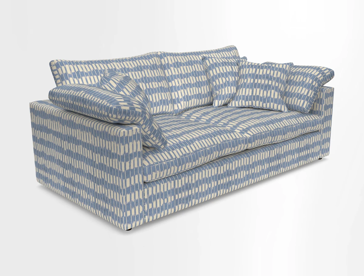 Big Softie Straight Arm 3 Seater Sofa in Sahara Chalk