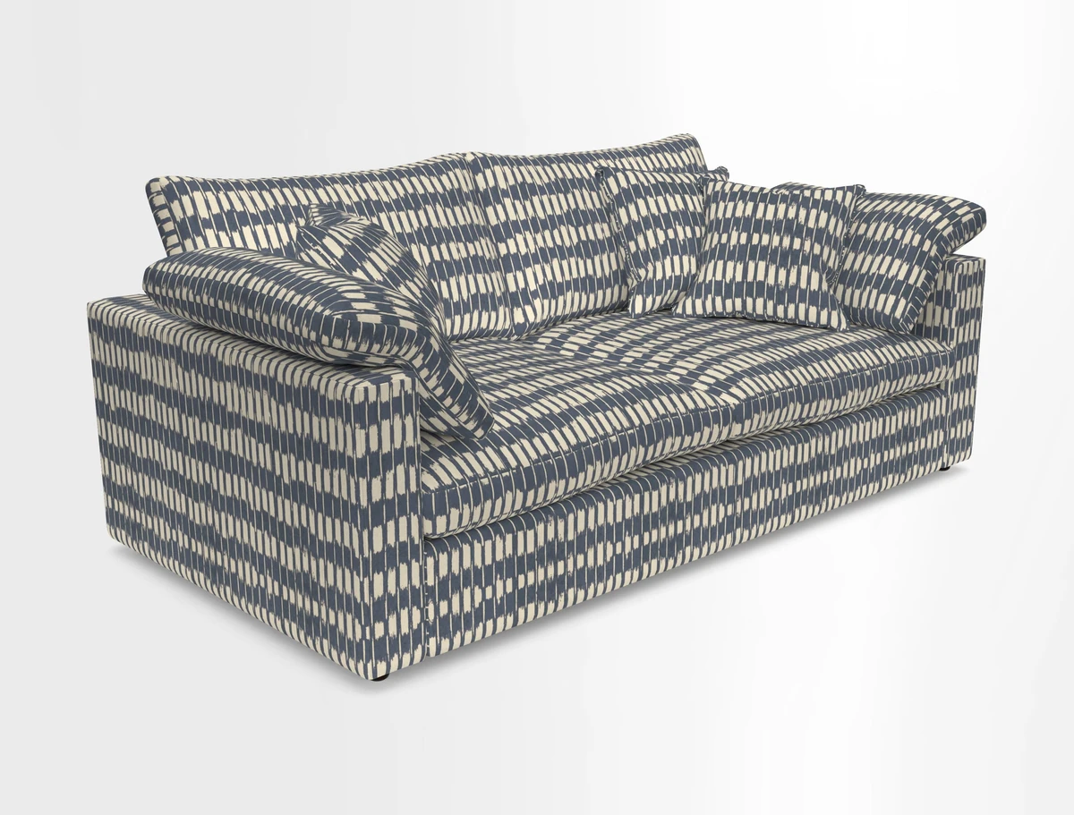 Big Softie Straight Arm 3 Seater Sofa in Sahara Chalk