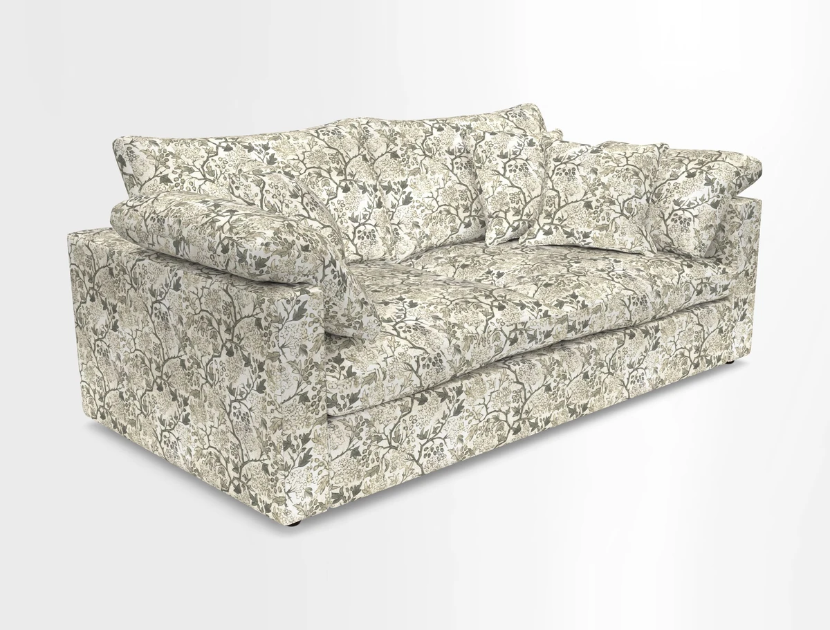 Big Softie Straight Arm 3 Seater Sofa in Sahara Chalk