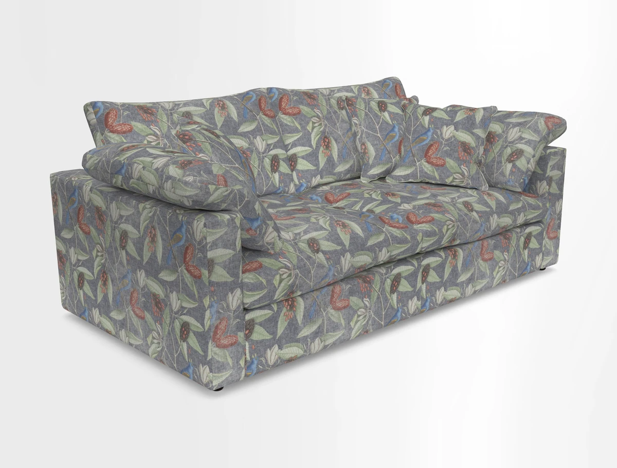 Big Softie Straight Arm 3 Seater Sofa in Sahara Chalk