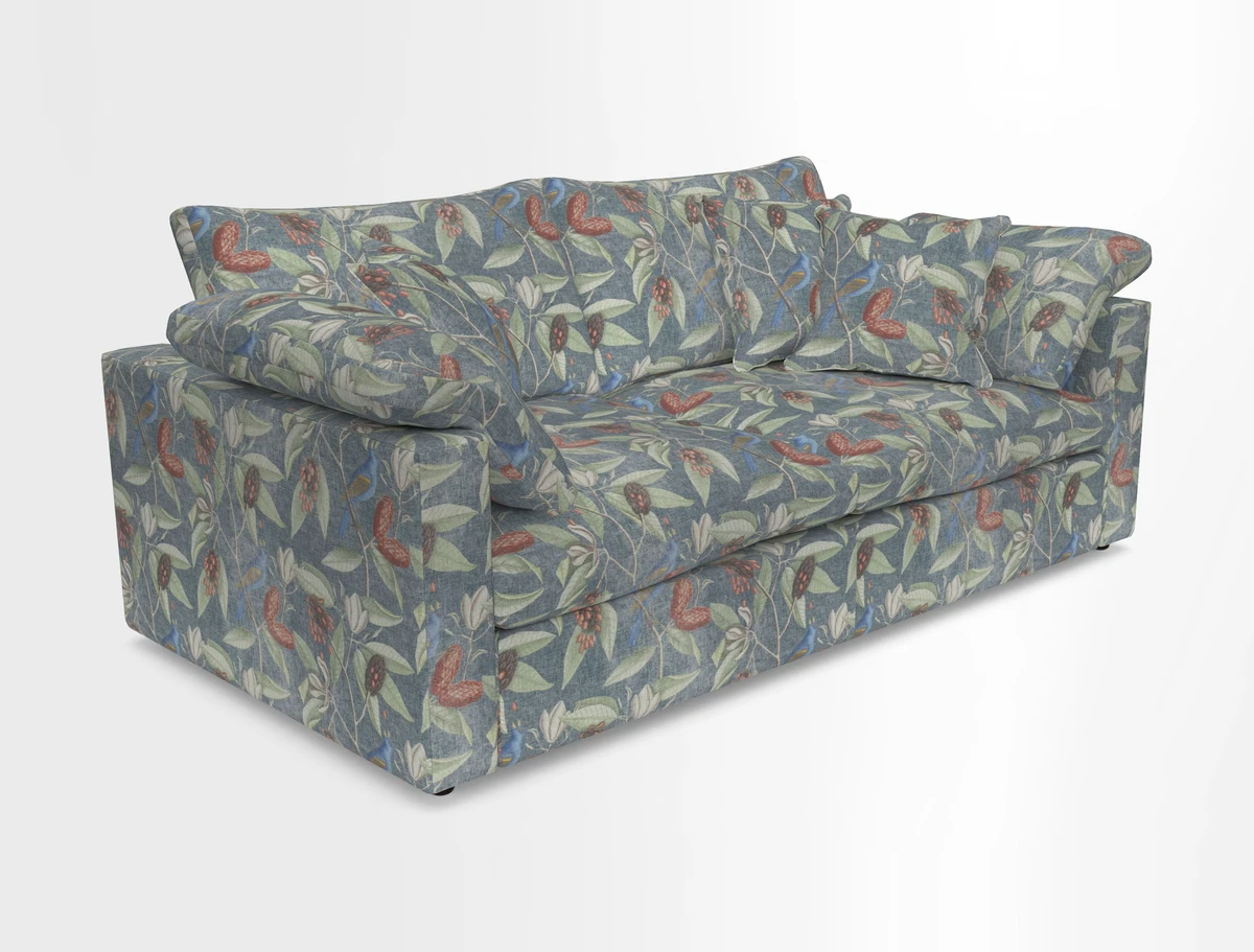 Big Softie Straight Arm 3 Seater Sofa in Sahara Chalk