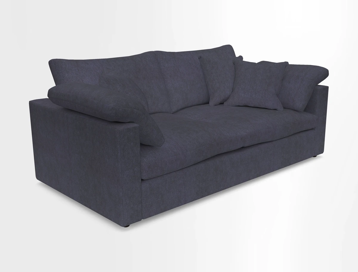 Big Softie Straight Arm 3 Seater Sofa in Sahara Chalk