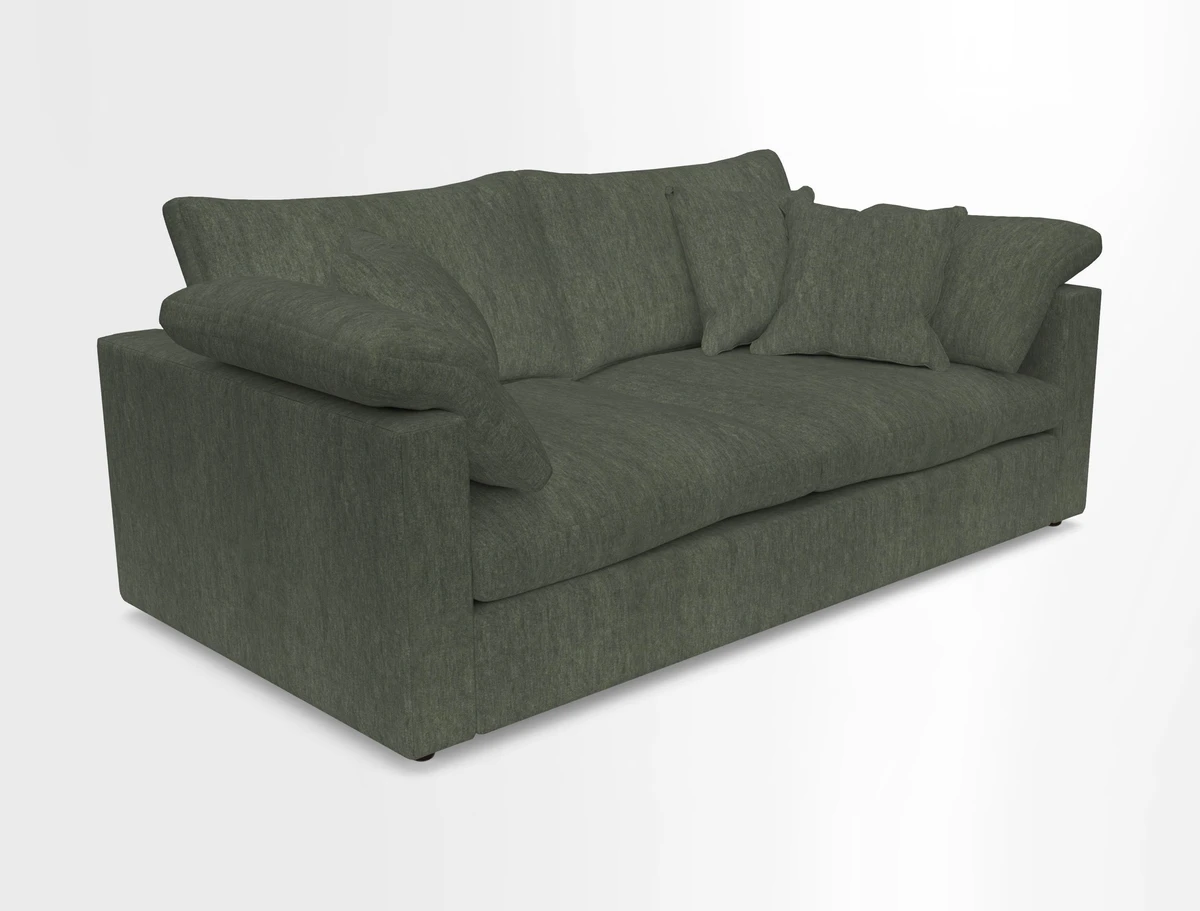 Big Softie Straight Arm 3 Seater Sofa in Sahara Chalk