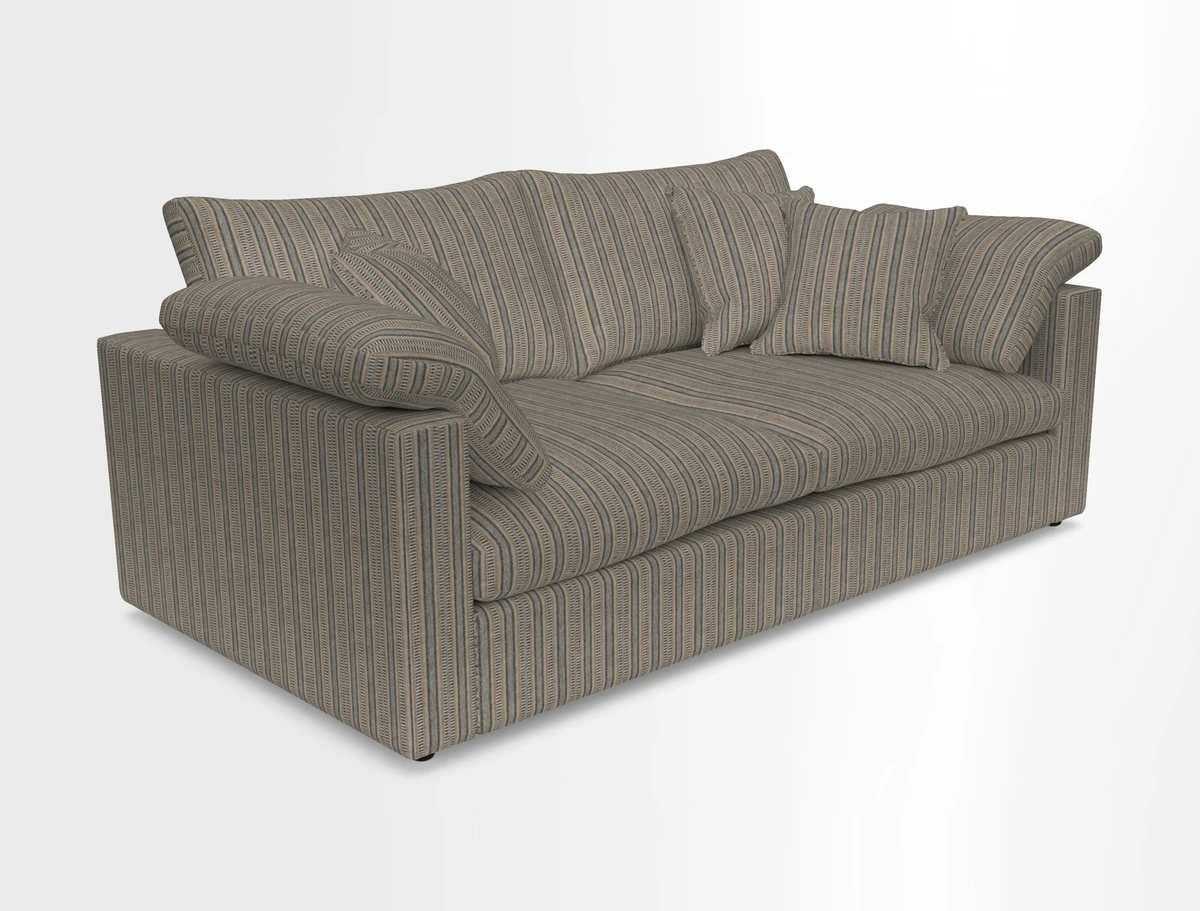 Big Softie Straight Arm 3 Seater Sofa in Sahara Chalk