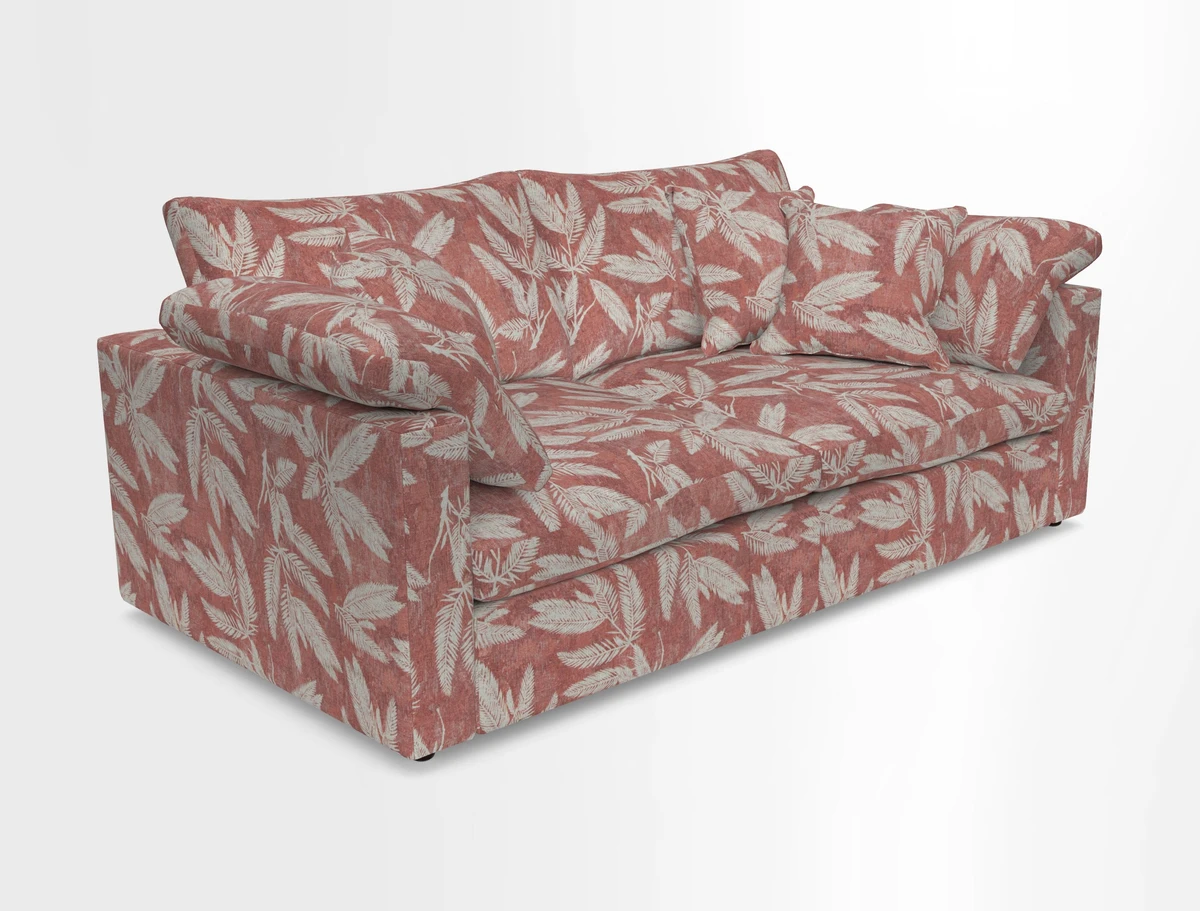 Big Softie Straight Arm 3 Seater Sofa in Sahara Chalk