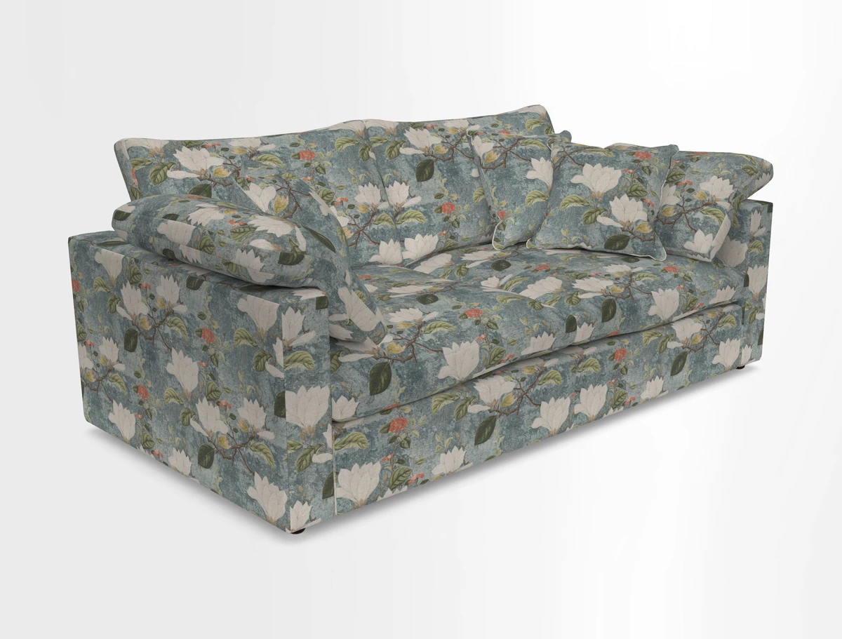 Big Softie Straight Arm 3 Seater Sofa in Sahara Chalk