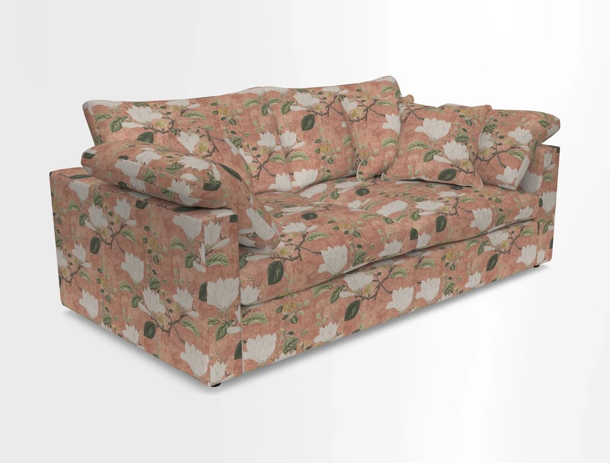 Big Softie Straight Arm 3 Seater Sofa in Sahara Chalk