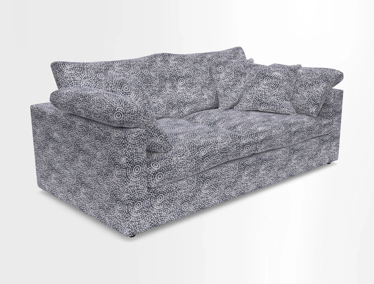 Big Softie Straight Arm 3 Seater Sofa in Sahara Chalk