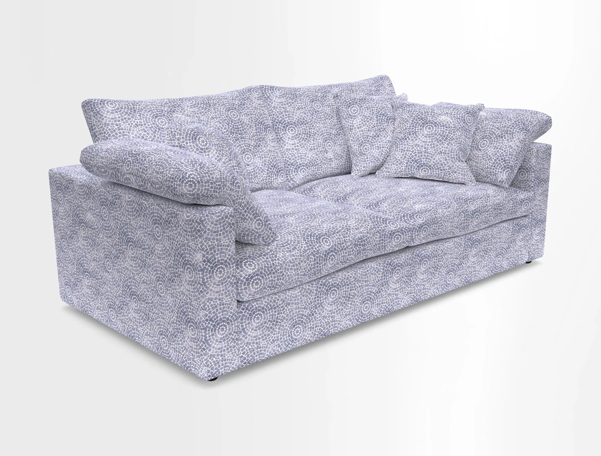 Big Softie Straight Arm 3 Seater Sofa in Sahara Chalk