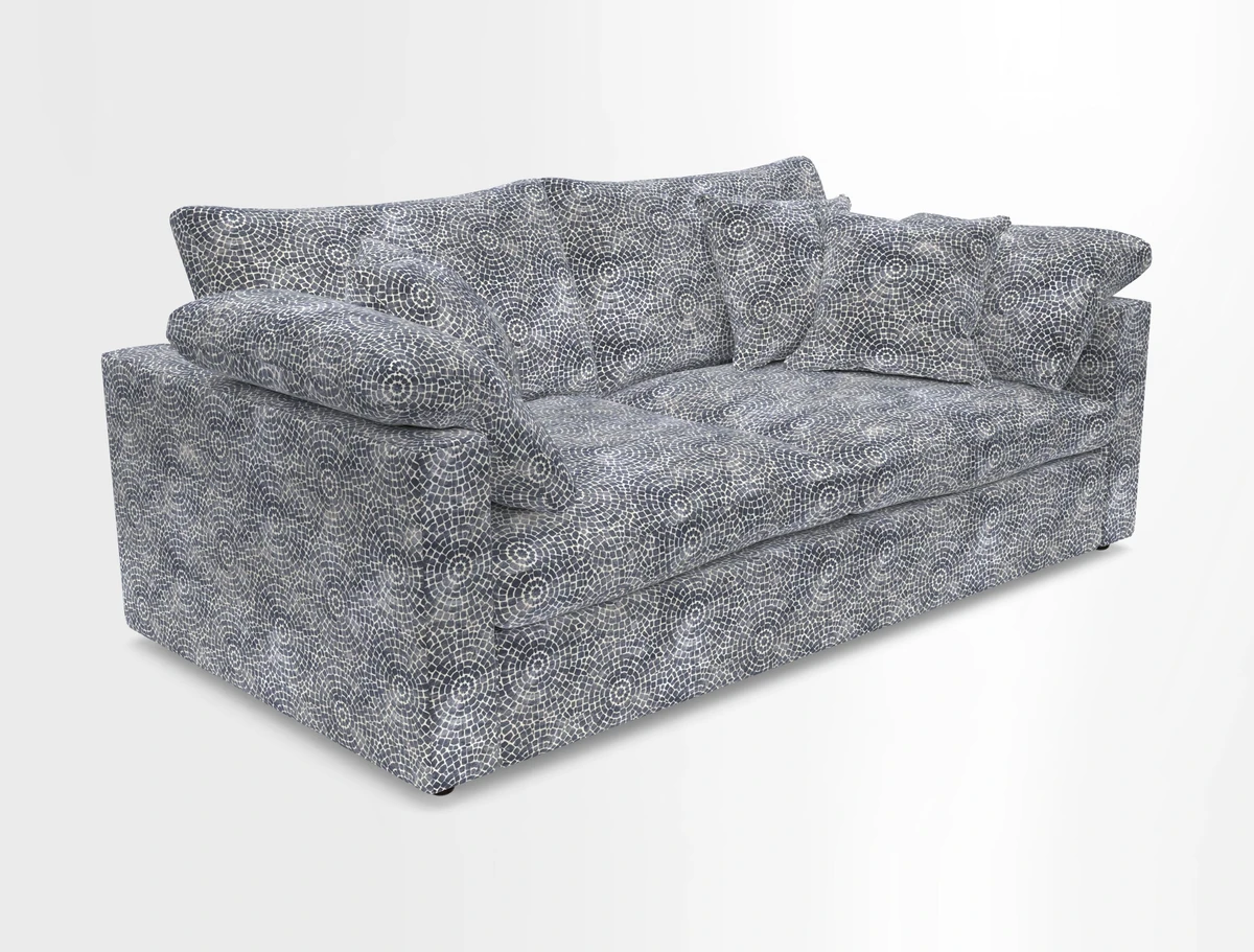 Big Softie Straight Arm 3 Seater Sofa in Sahara Chalk