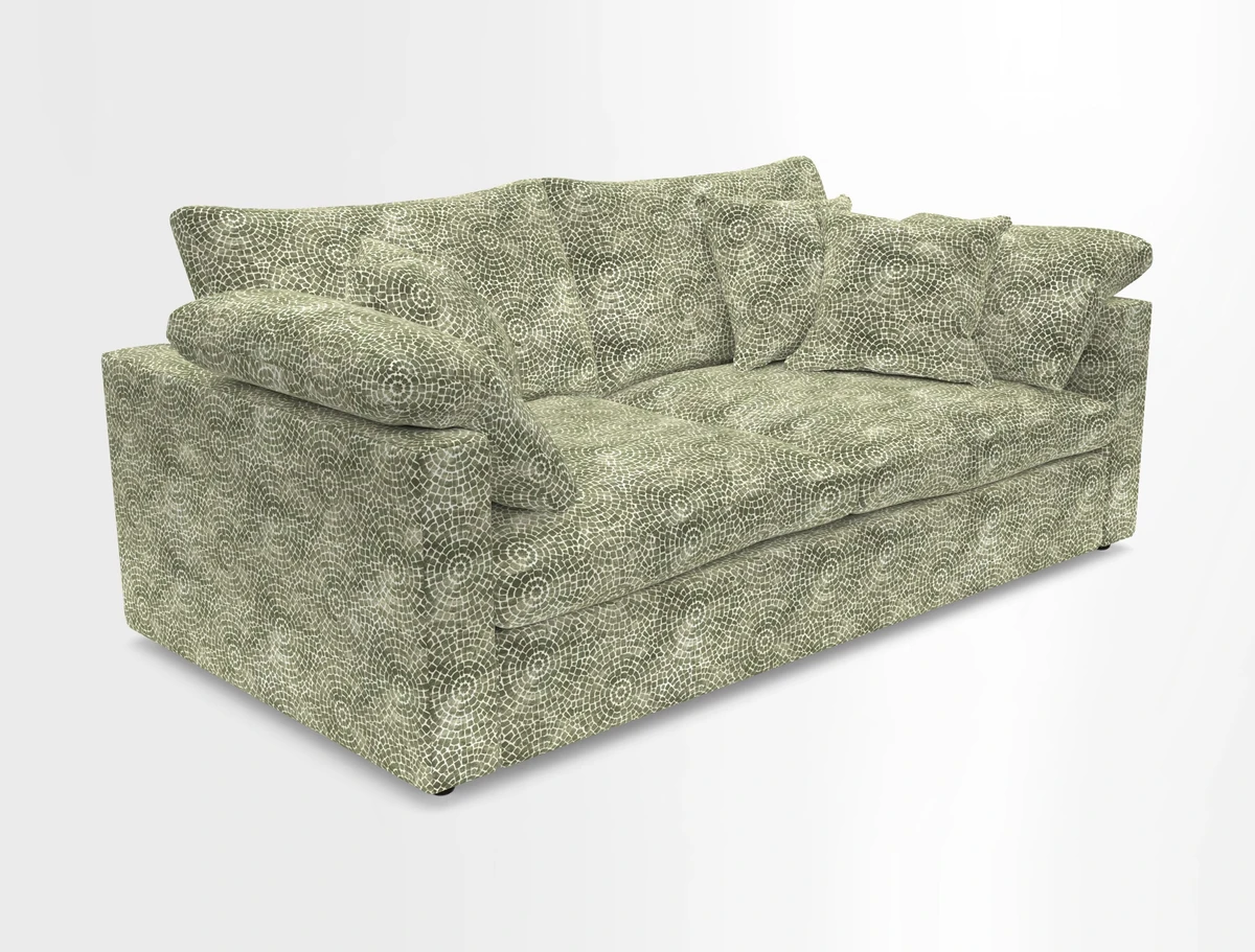 Big Softie Straight Arm 3 Seater Sofa in Sahara Chalk