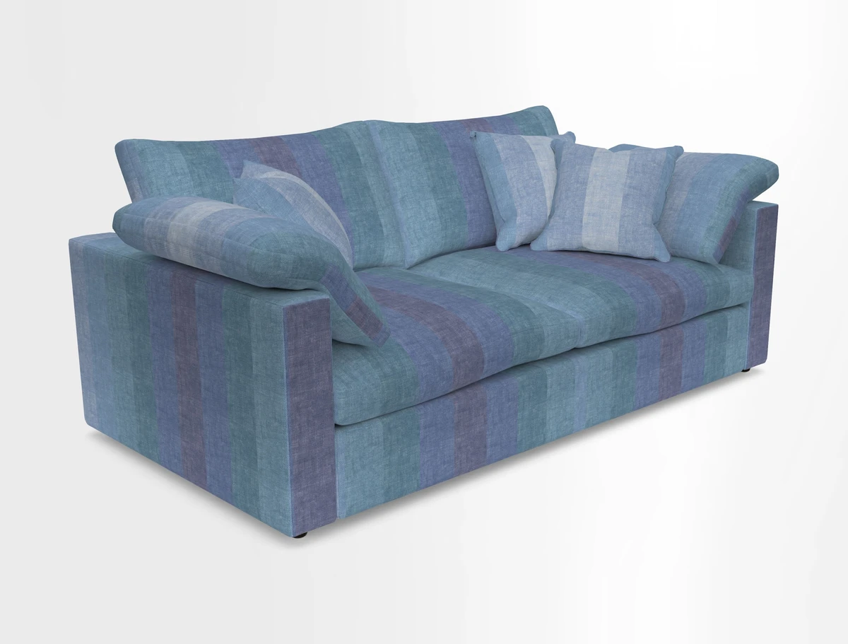 Big Softie Straight Arm 3 Seater Sofa in Sahara Chalk