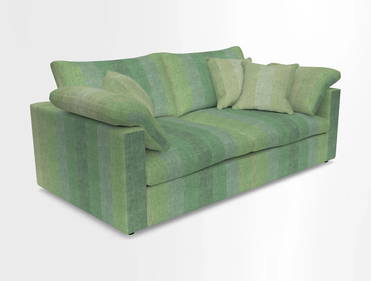 Big Softie Straight Arm 3 Seater Sofa in Sahara Chalk
