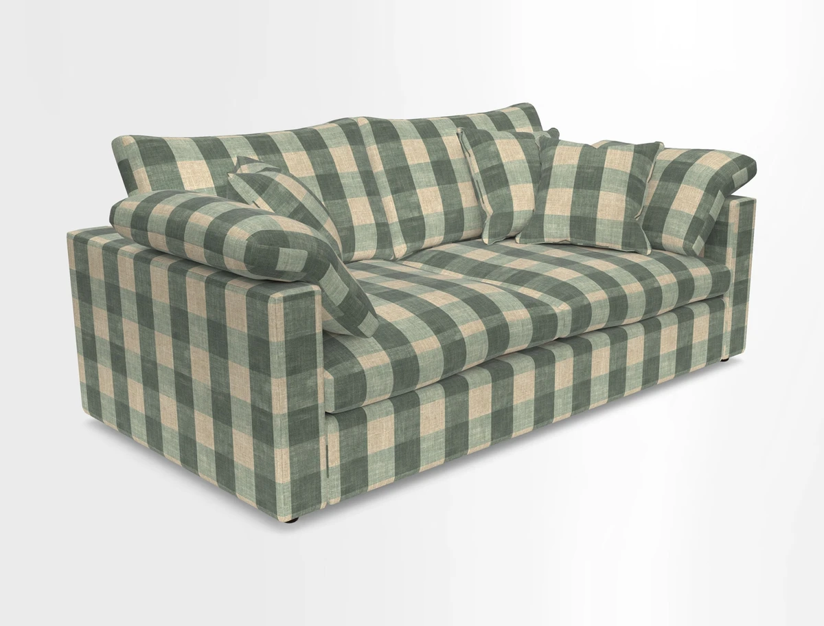 Big Softie Straight Arm 3 Seater Sofa in Sahara Chalk