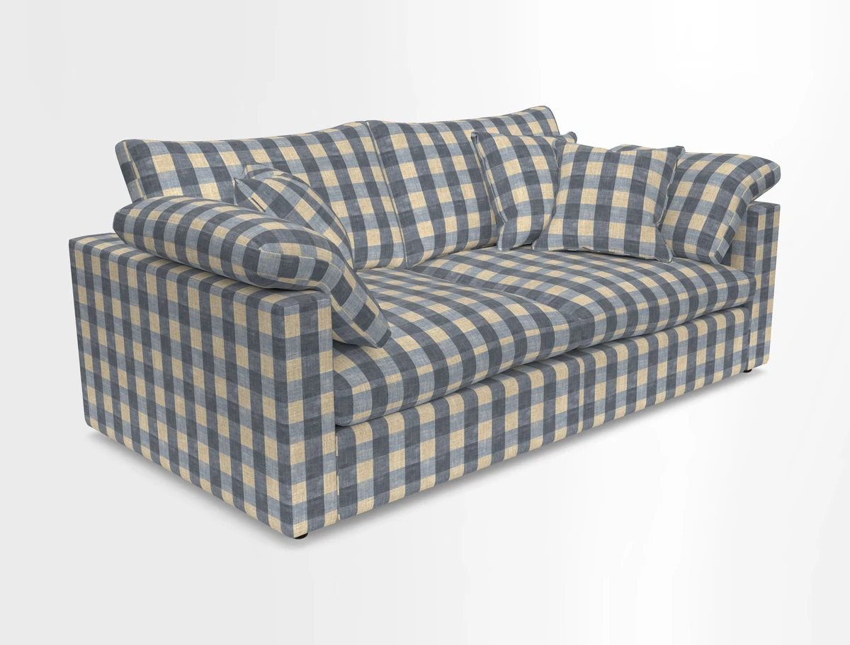 Big Softie Straight Arm 3 Seater Sofa in Sahara Chalk