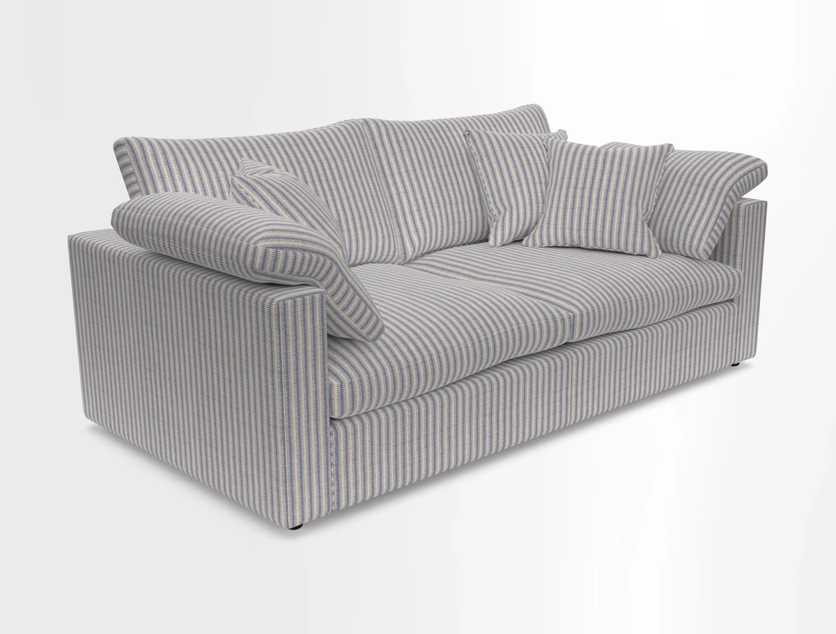 Big Softie Straight Arm 3 Seater Sofa in Sahara Chalk