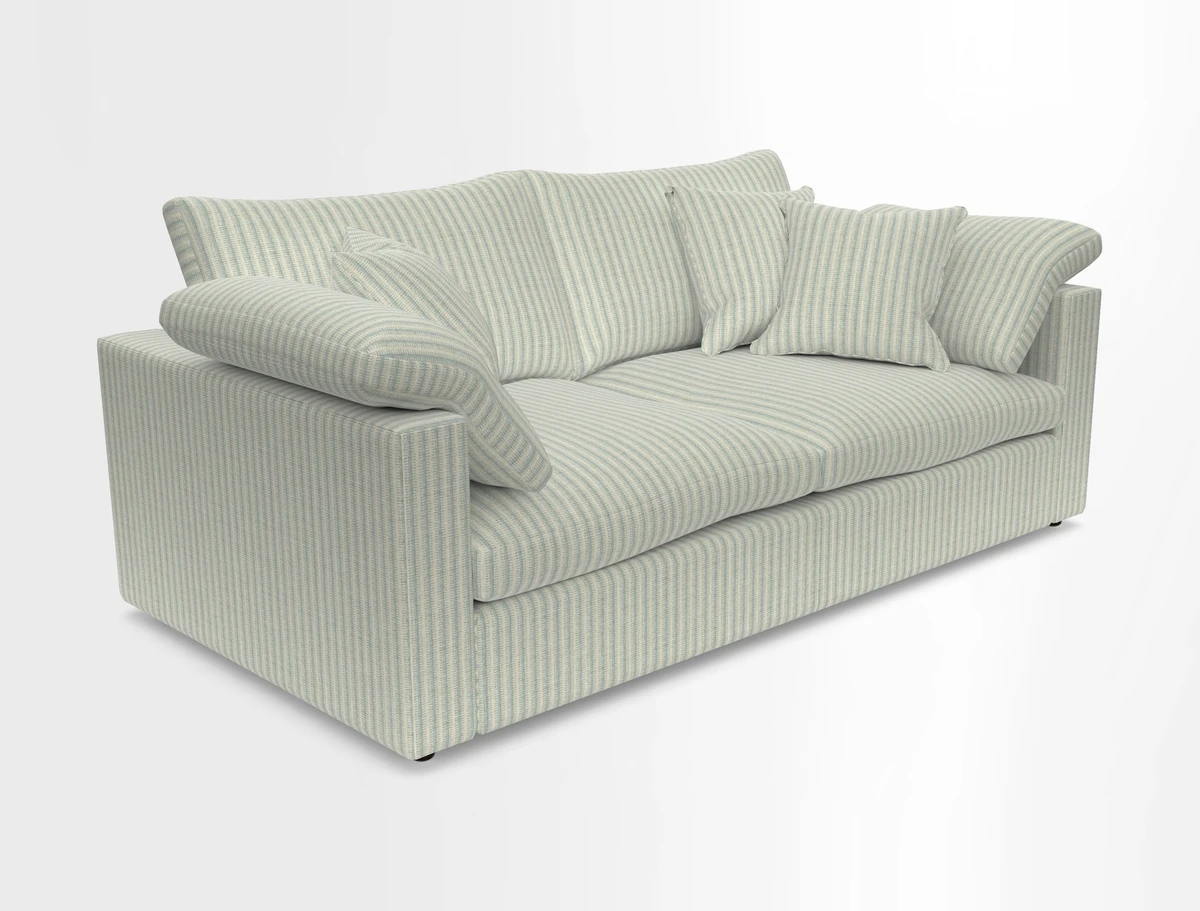 Big Softie Straight Arm 3 Seater Sofa in Sahara Chalk