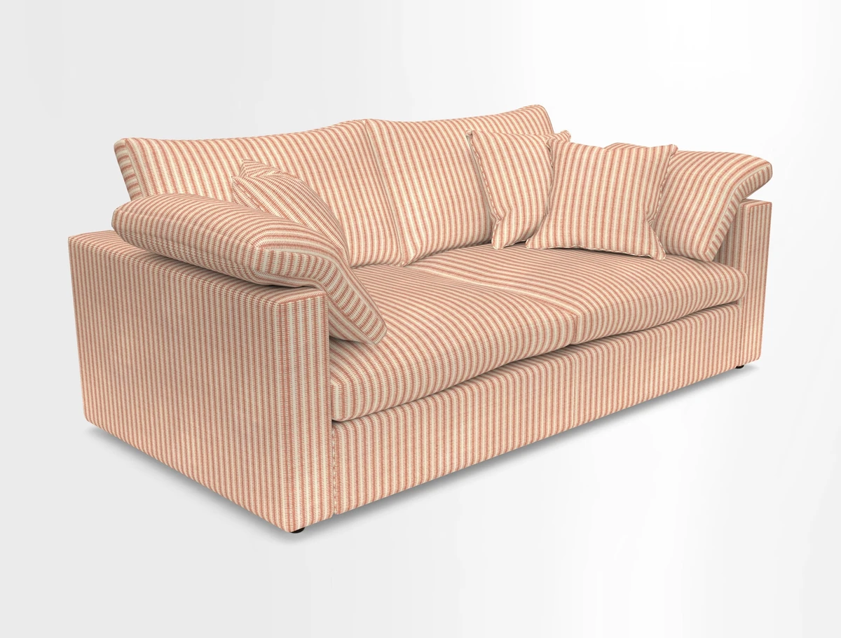 Big Softie Straight Arm 3 Seater Sofa in Sahara Chalk