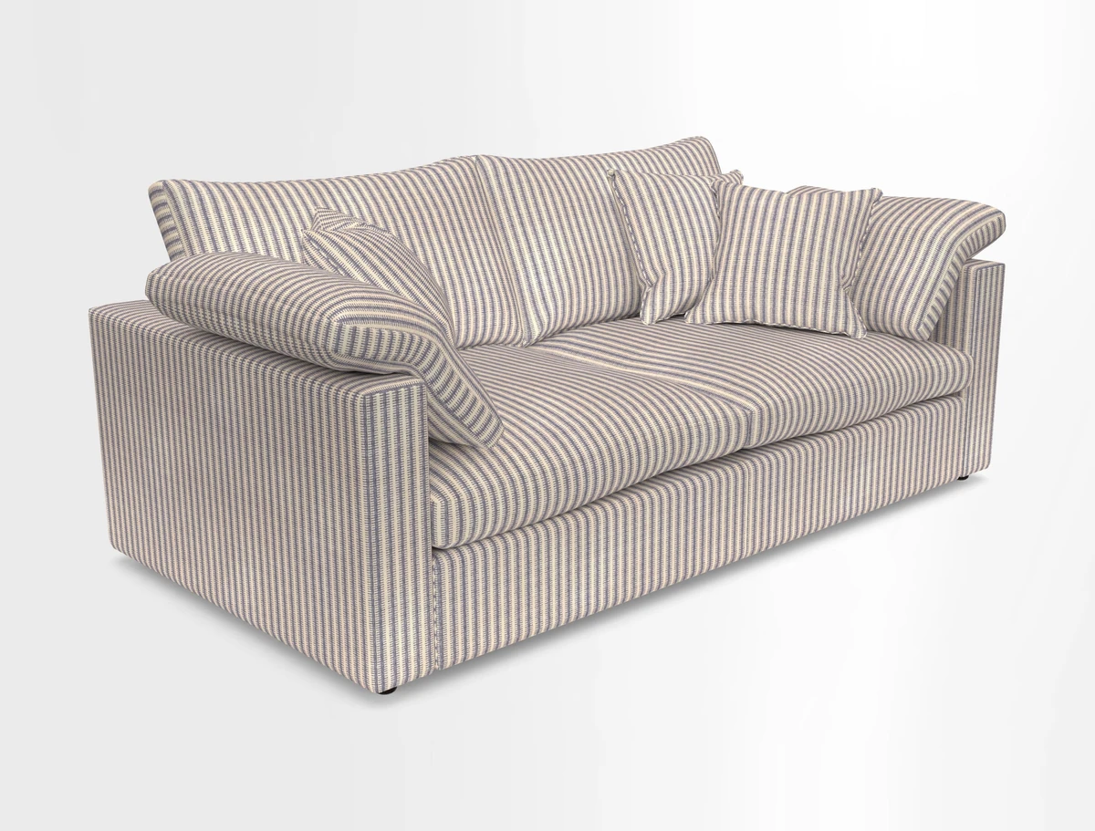 Big Softie Straight Arm 3 Seater Sofa in Sahara Chalk