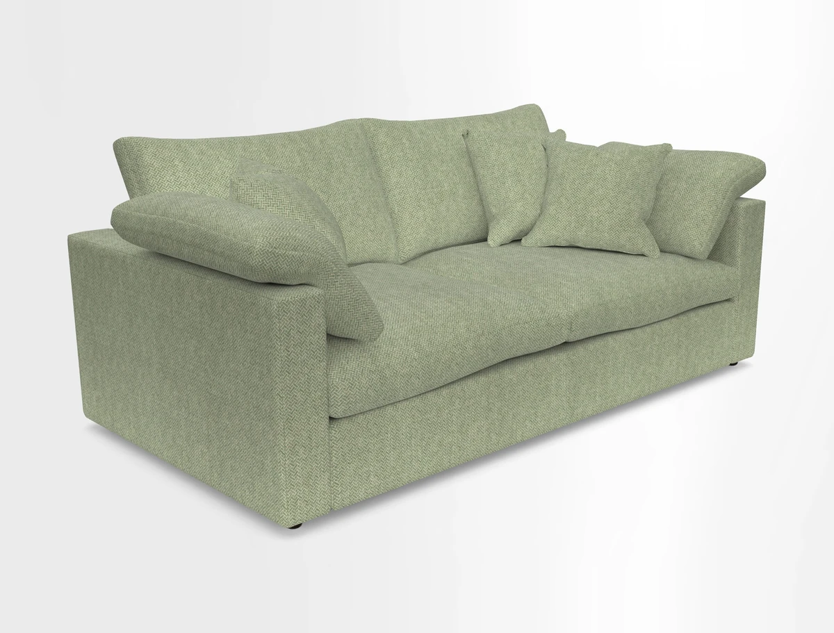 Big Softie Straight Arm 3 Seater Sofa in Sahara Chalk