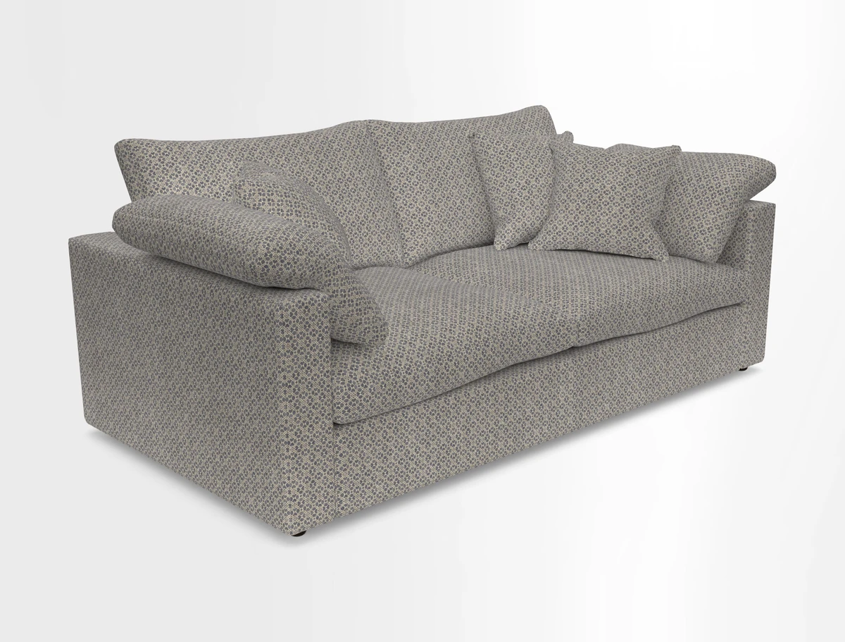 Big Softie Straight Arm 3 Seater Sofa in Sahara Chalk