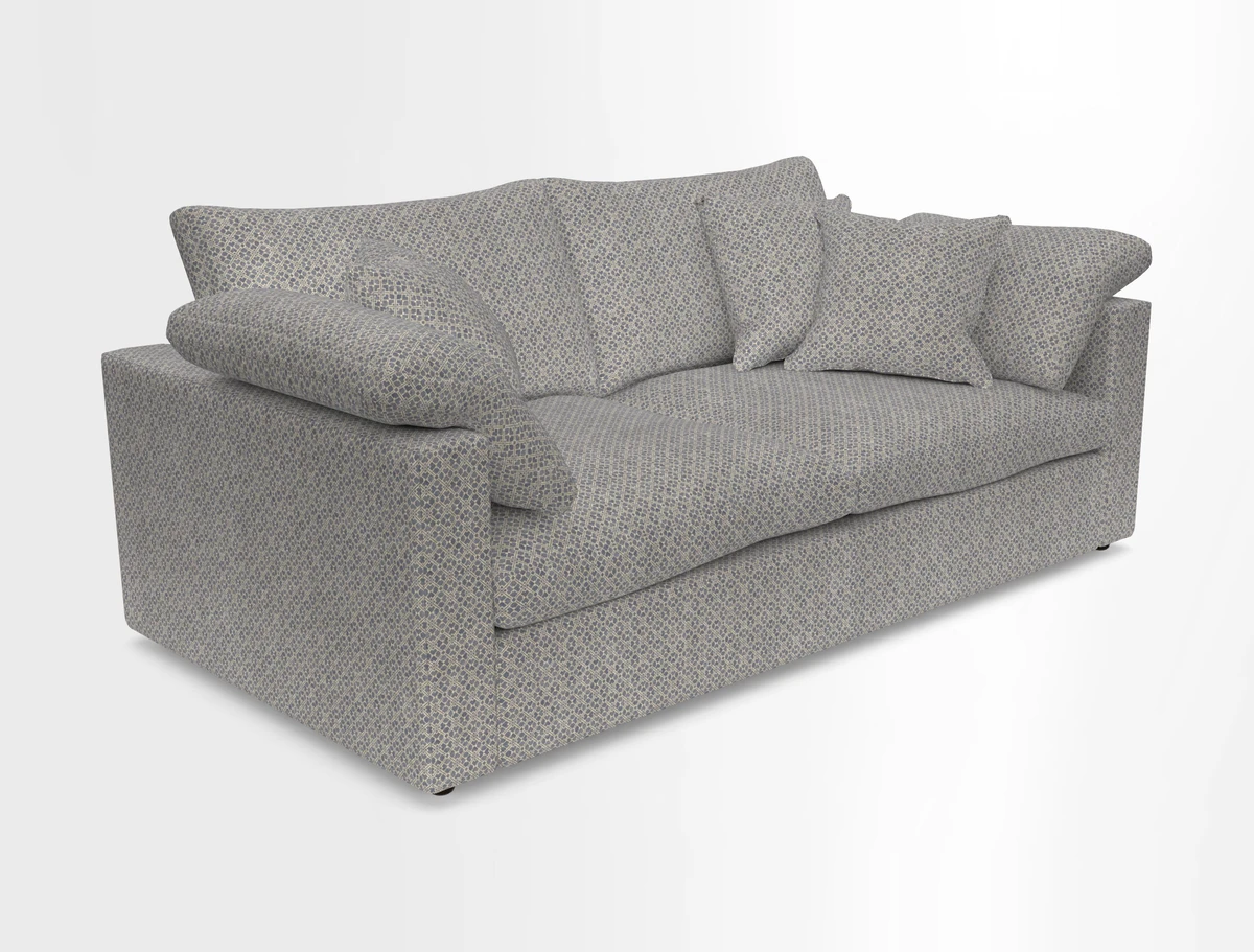 Big Softie Straight Arm 3 Seater Sofa in Sahara Chalk