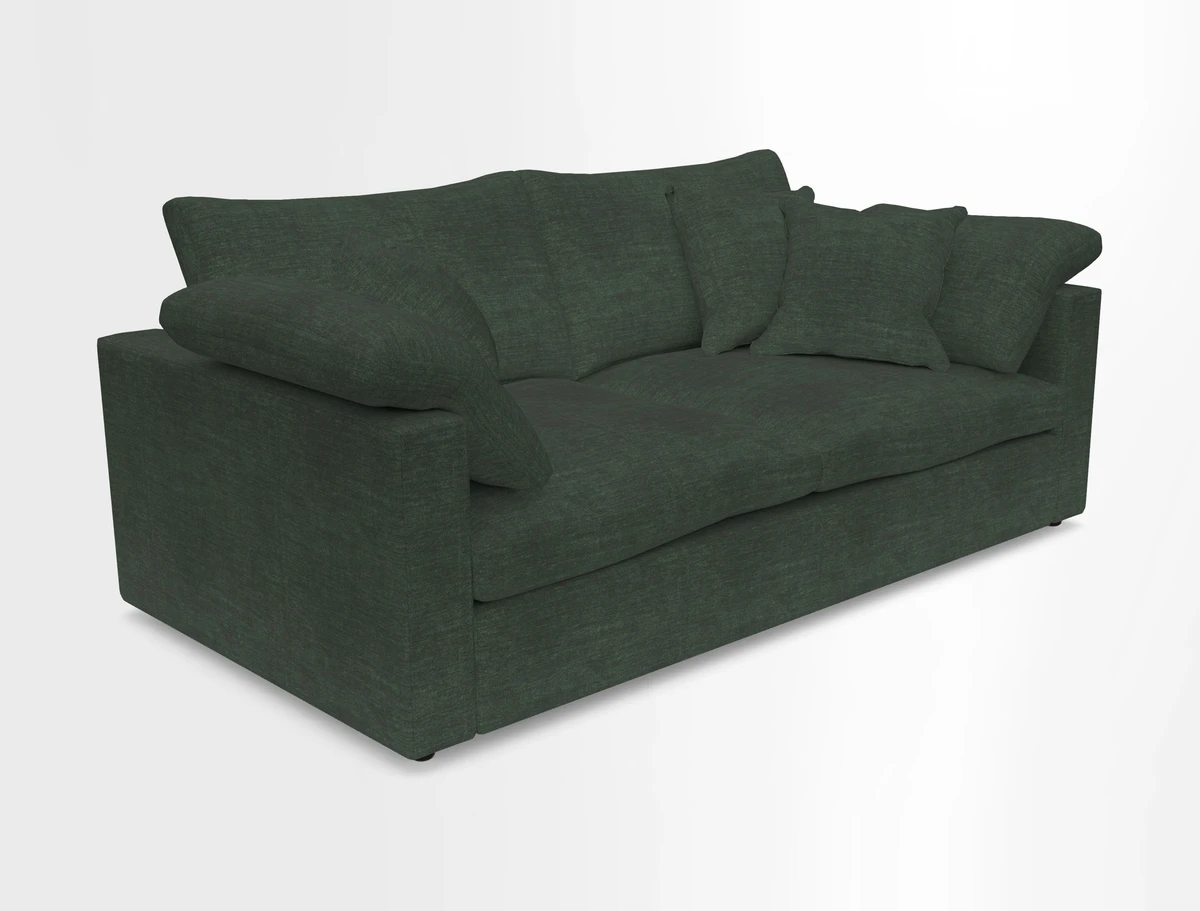 Big Softie Straight Arm 3 Seater Sofa in Sahara Chalk
