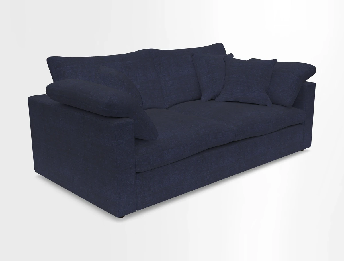 Big Softie Straight Arm 3 Seater Sofa in Sahara Chalk