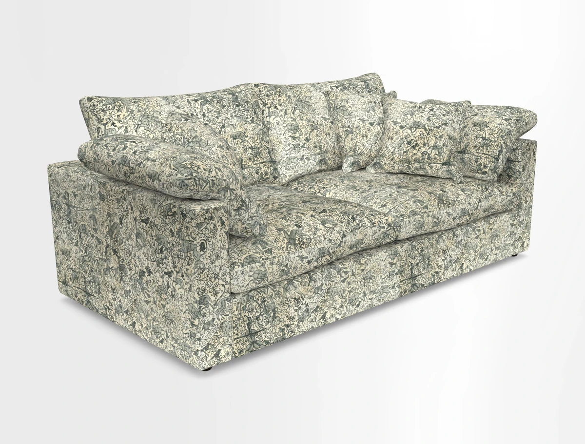 Big Softie Straight Arm 3 Seater Sofa in Sahara Chalk