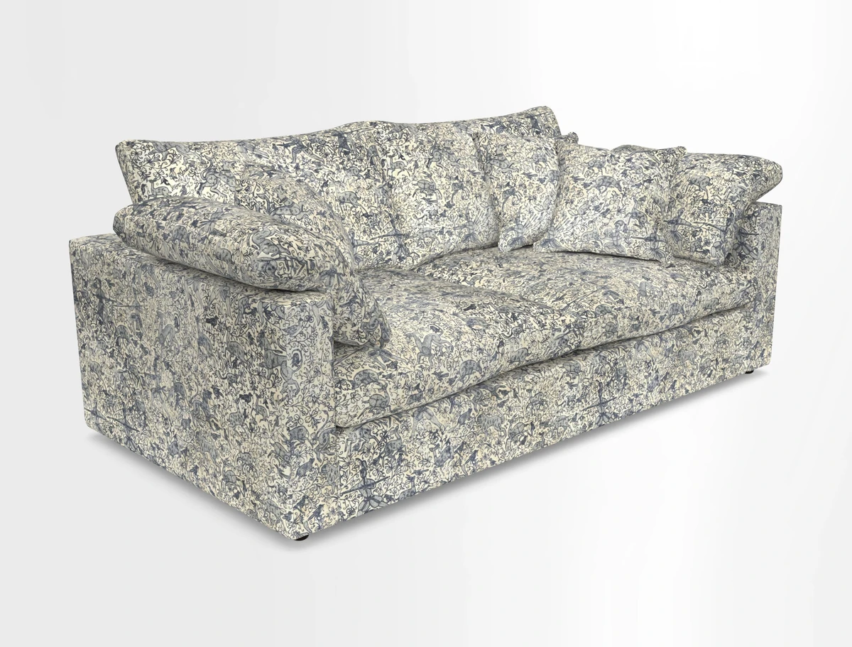 Big Softie Straight Arm 3 Seater Sofa in Sahara Chalk