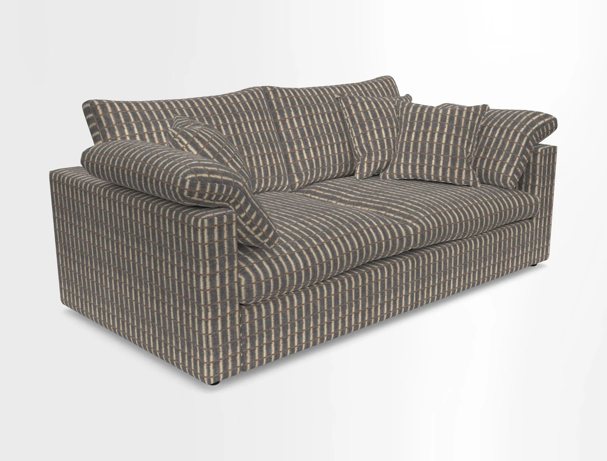 Big Softie Straight Arm 3 Seater Sofa in Sahara Chalk