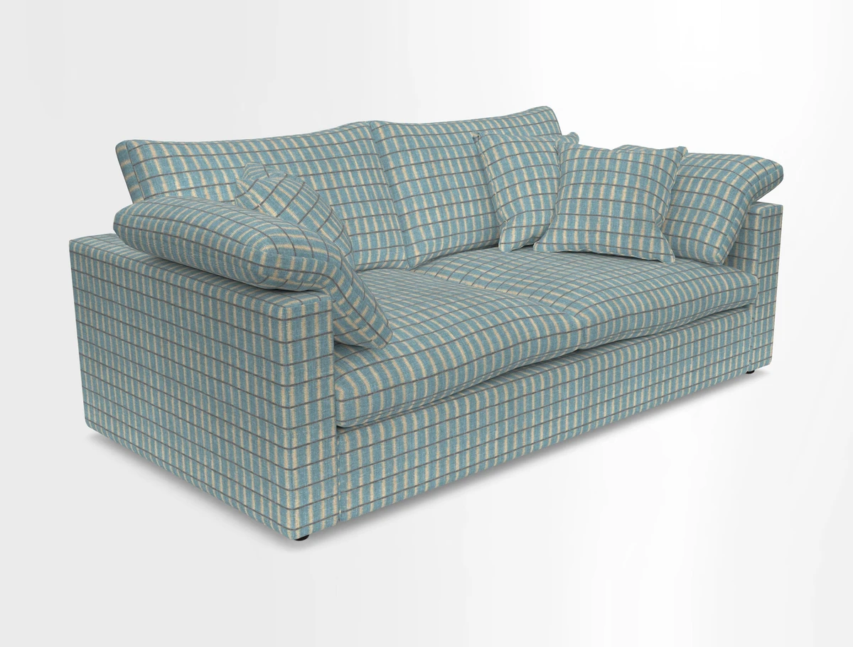 Big Softie Straight Arm 3 Seater Sofa in Sahara Chalk