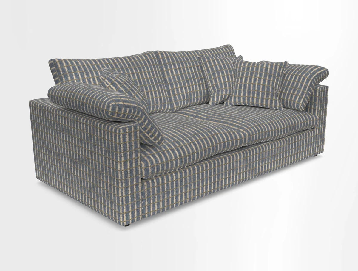 Big Softie Straight Arm 3 Seater Sofa in Sahara Chalk
